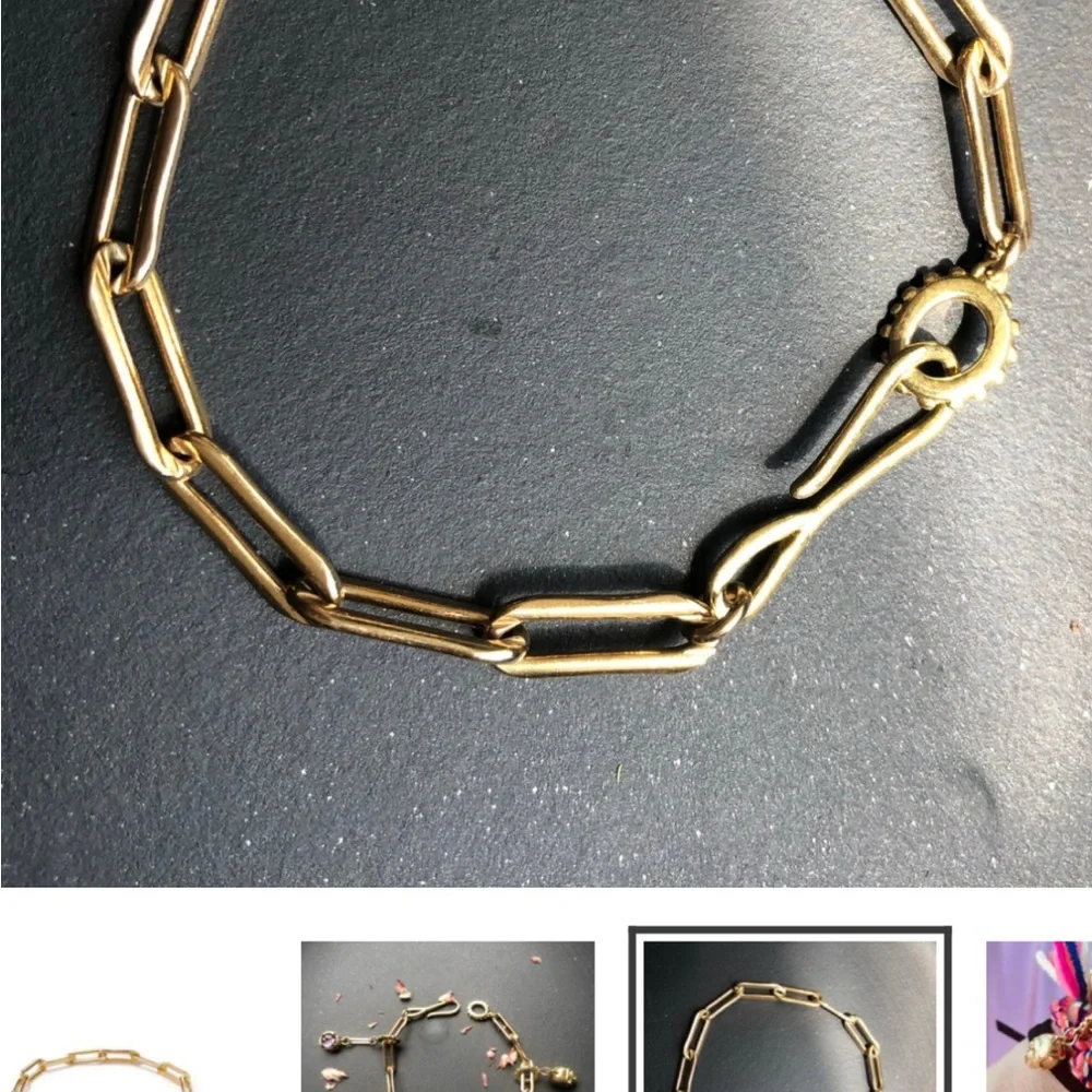 Meredith Kahn Gold Link Chain Bracelet
